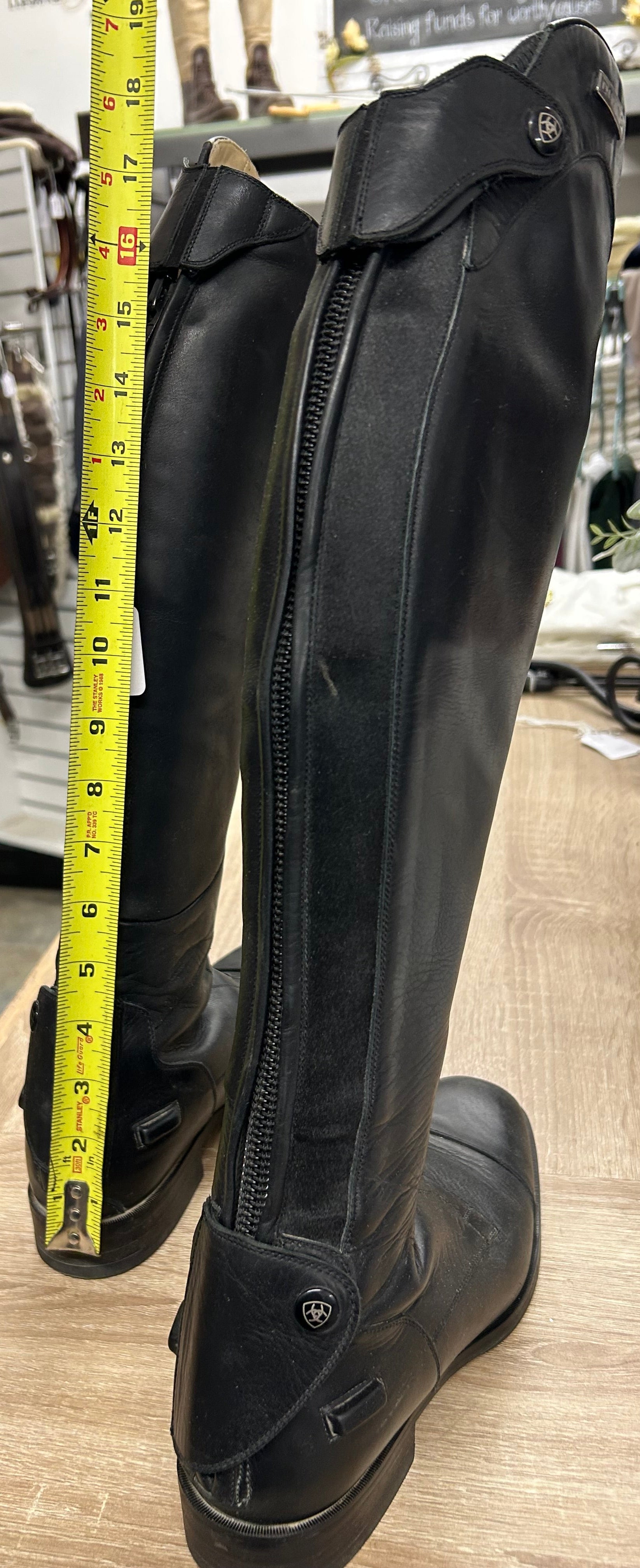 Ariat Divino Tall Boots in Black - Women's 7 Reg/Med