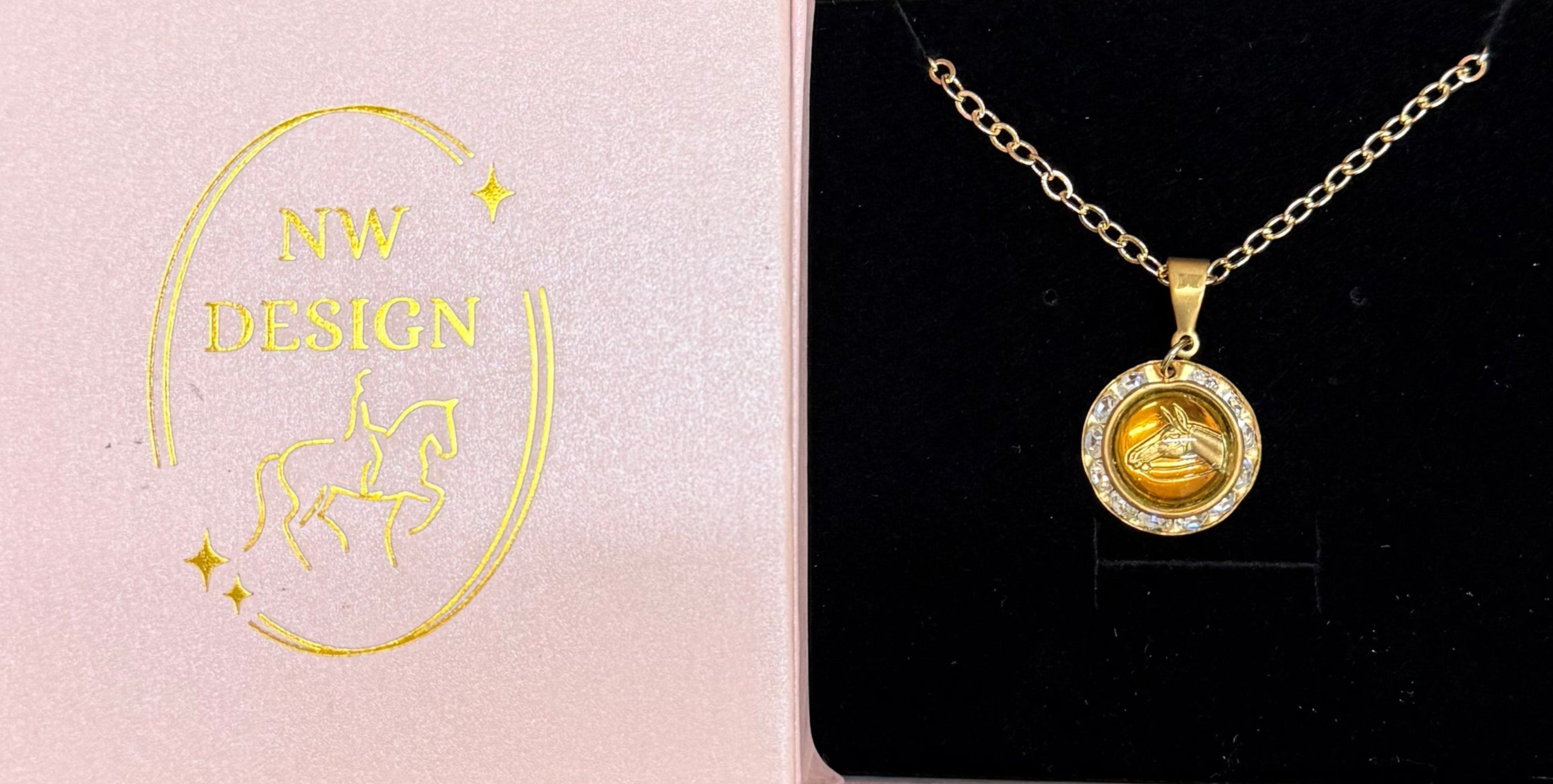 NW Designs Horsehead Necklace in Gold