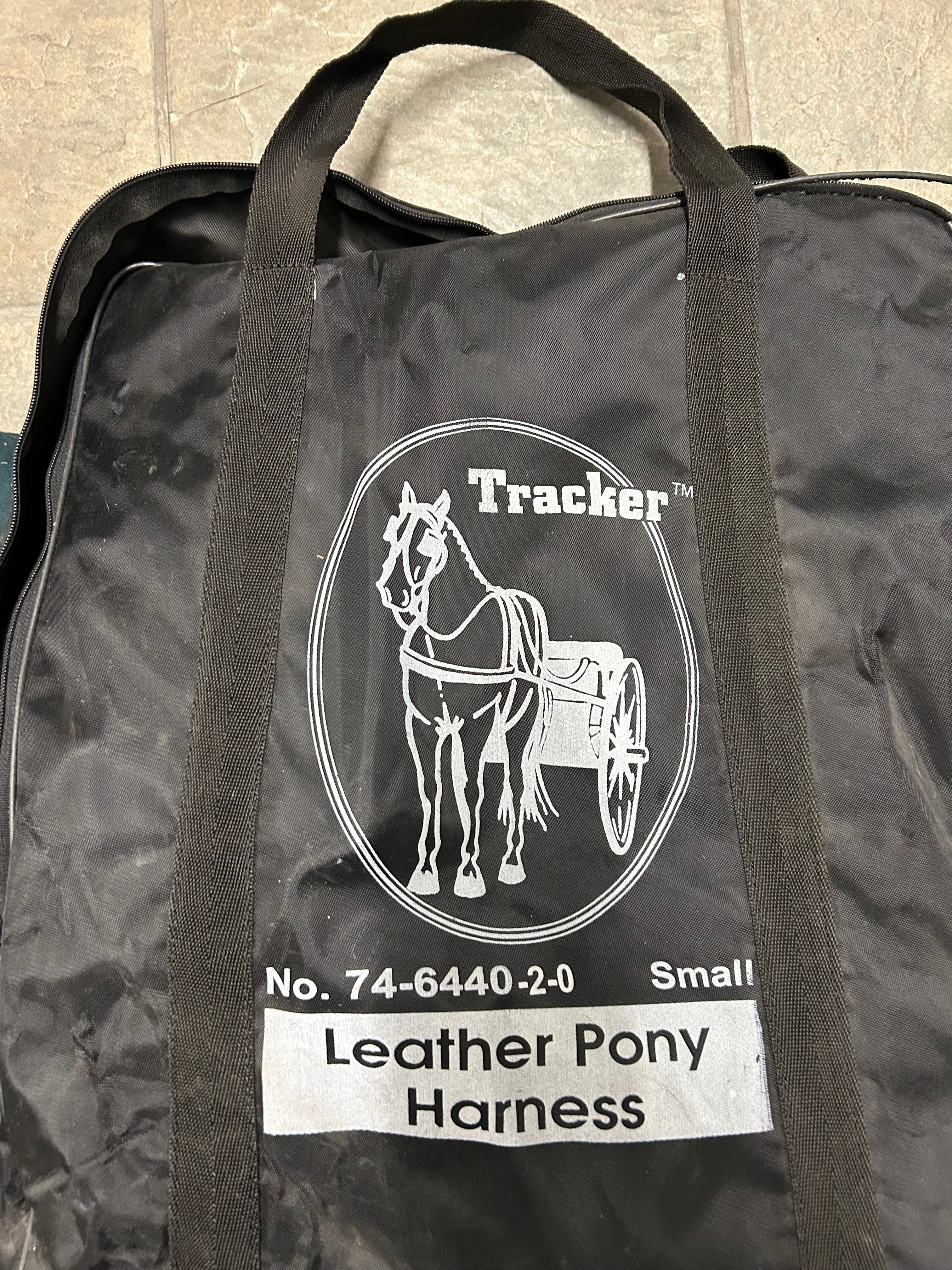 New Mini Horse Leather Driving Harness in Black