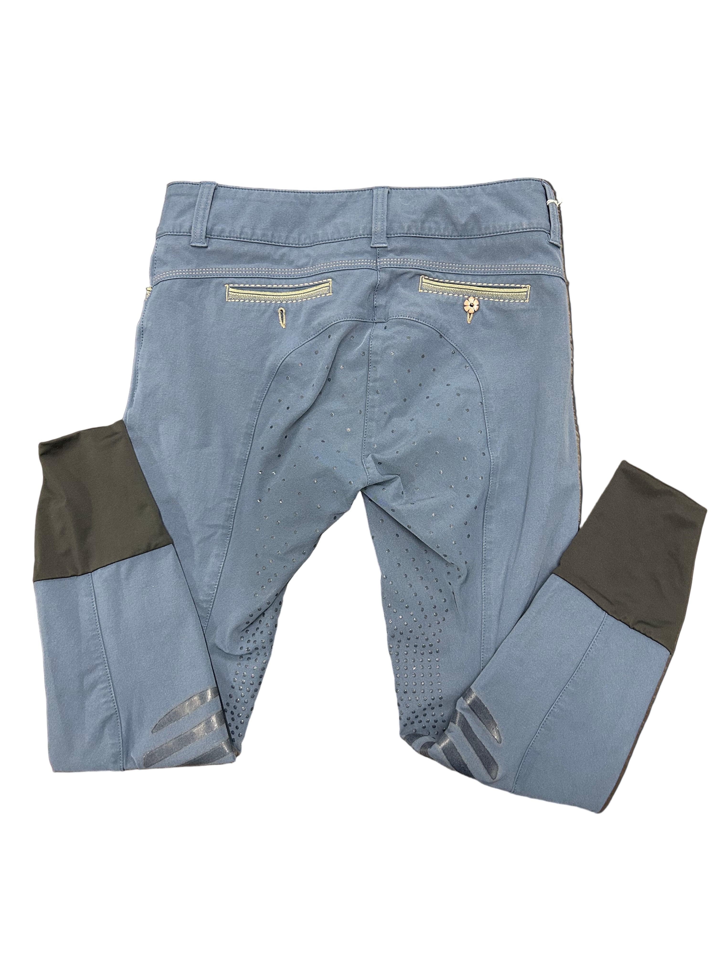 Animo Full Seat Breeches Used 30 R. Gry/Blue