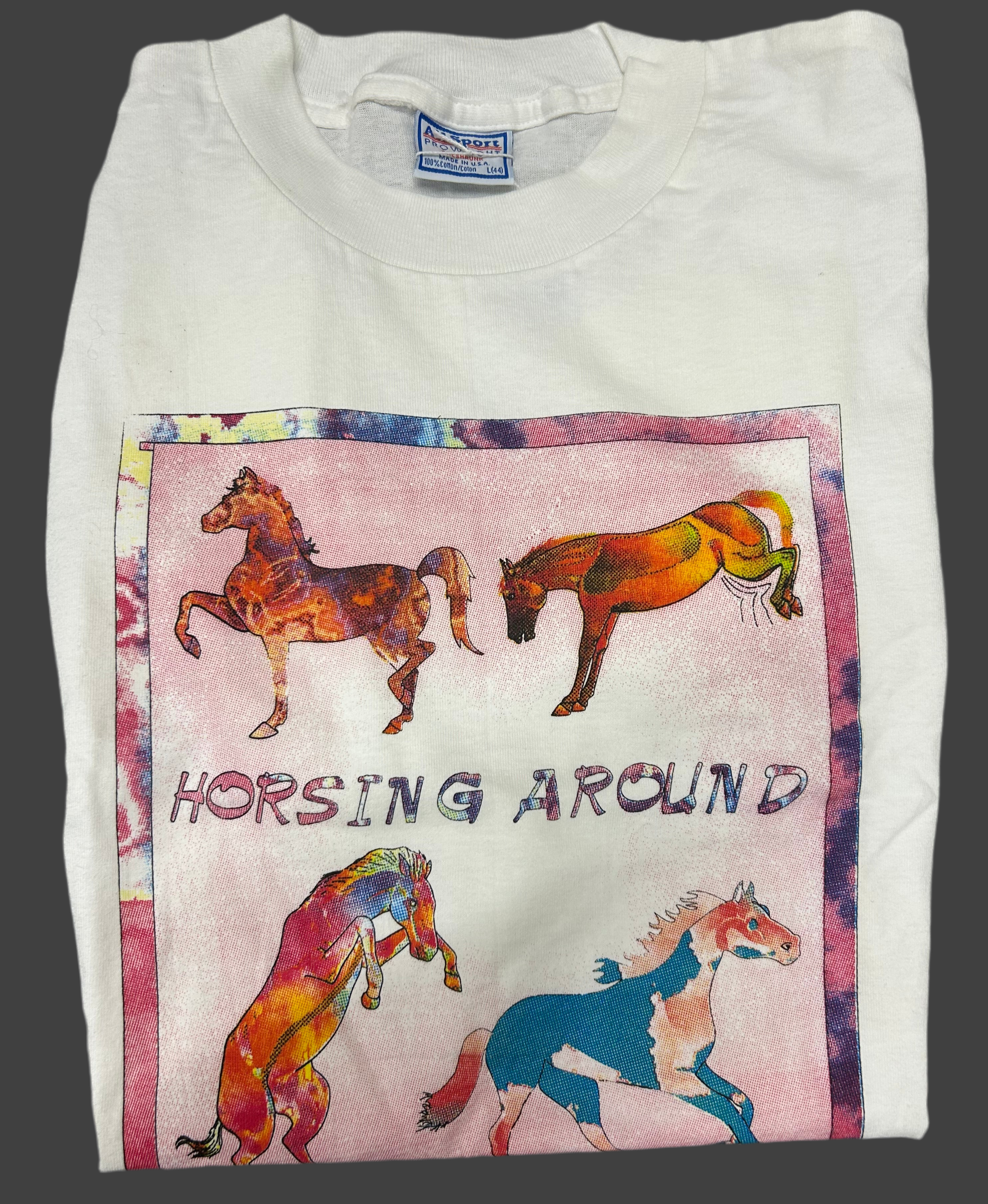 Horsin' Around T-shirt in White