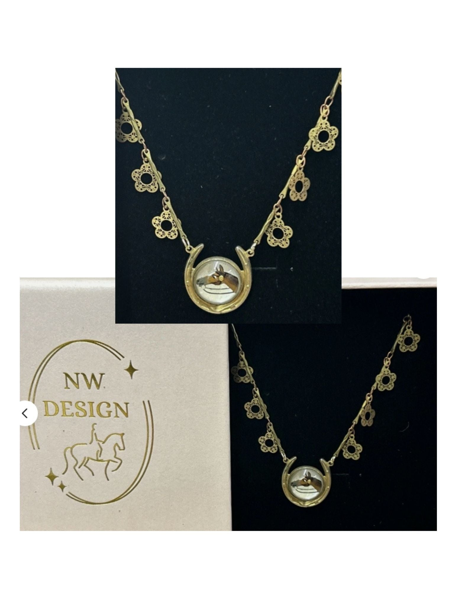 Custom Horse Necklace By Nina Winternheimer NEW