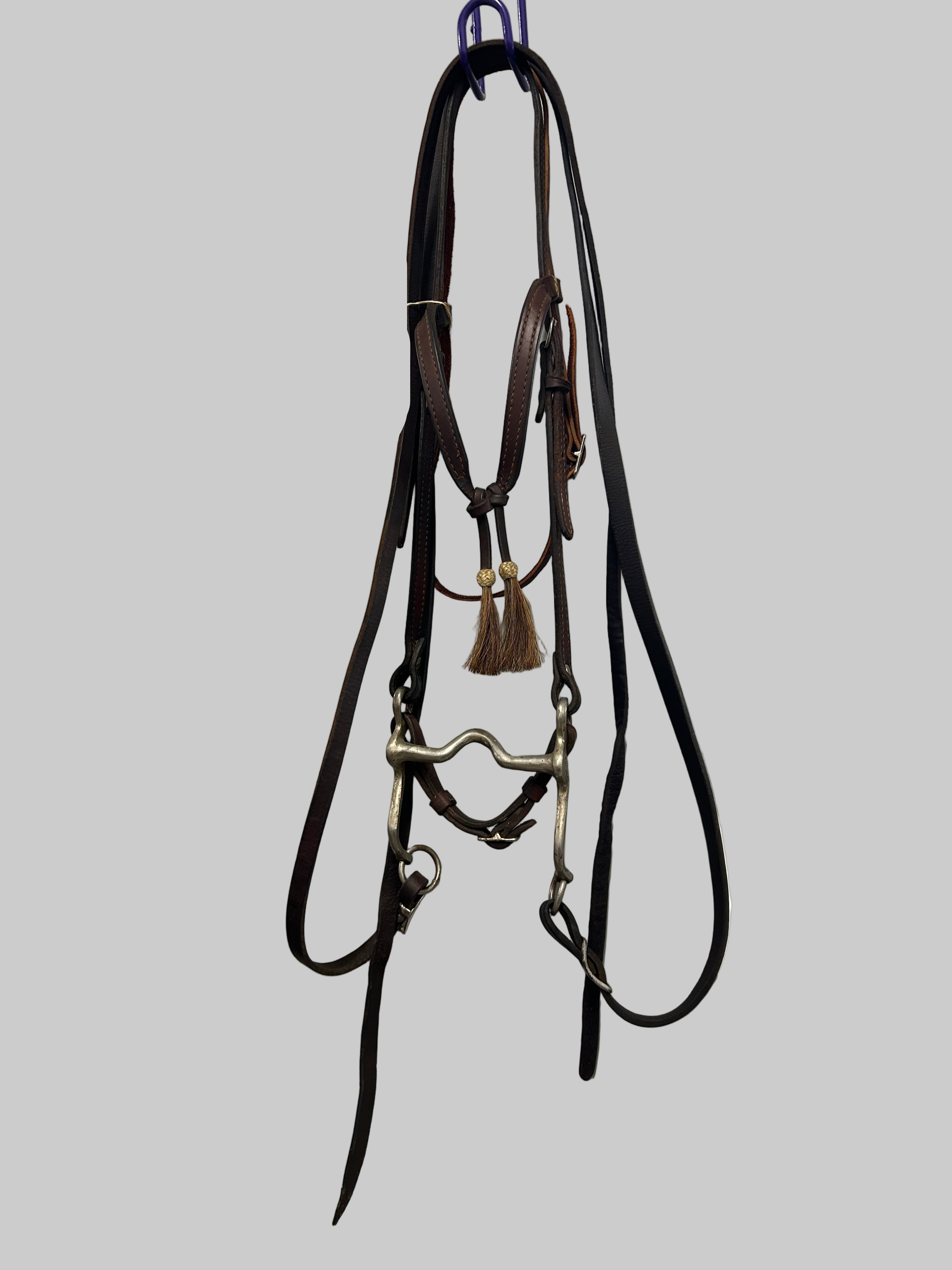 Western Bridle w/ Bit and Split Reins in Brown - Pony