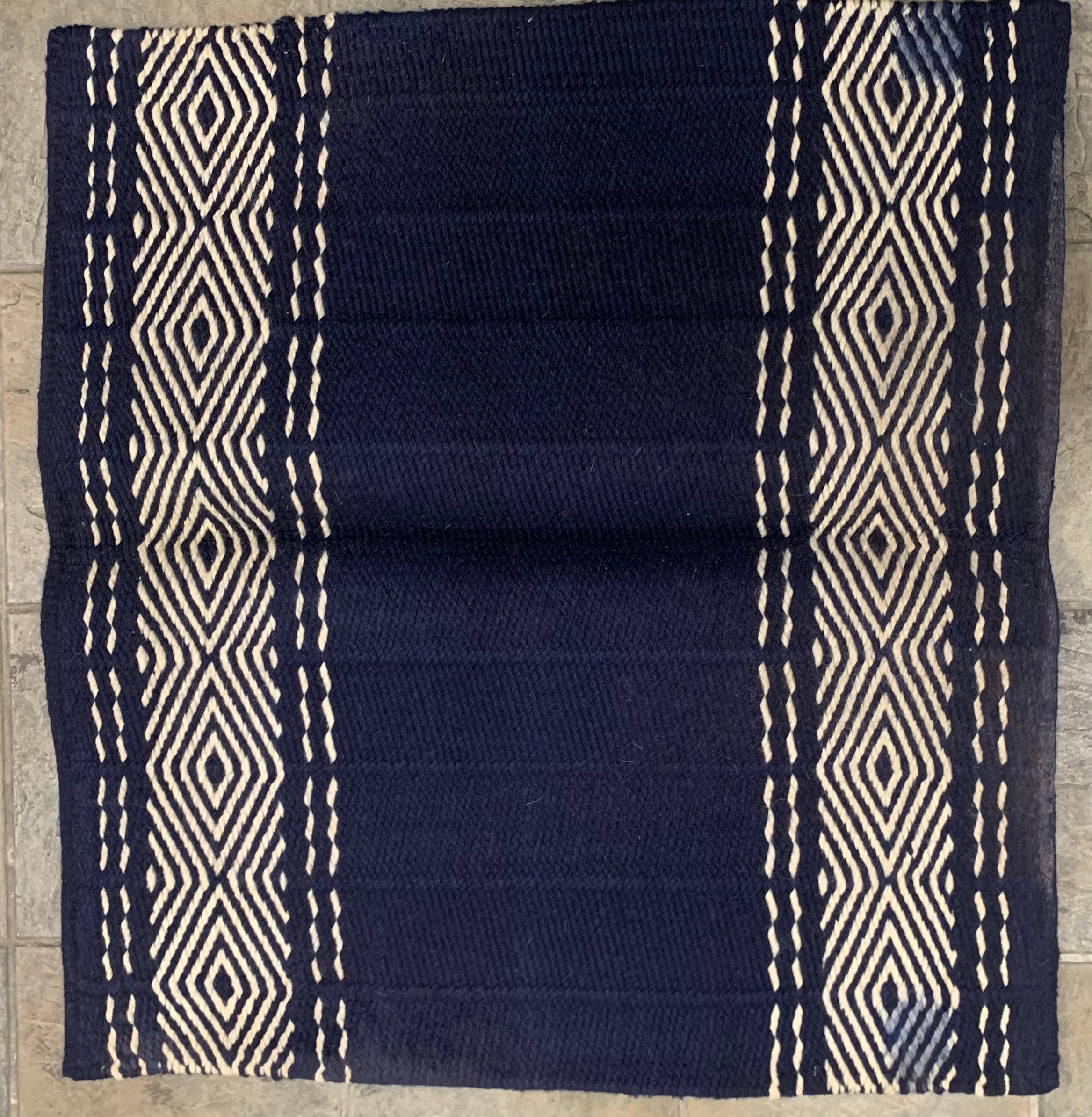 Western Show Saddle Blanket Navy