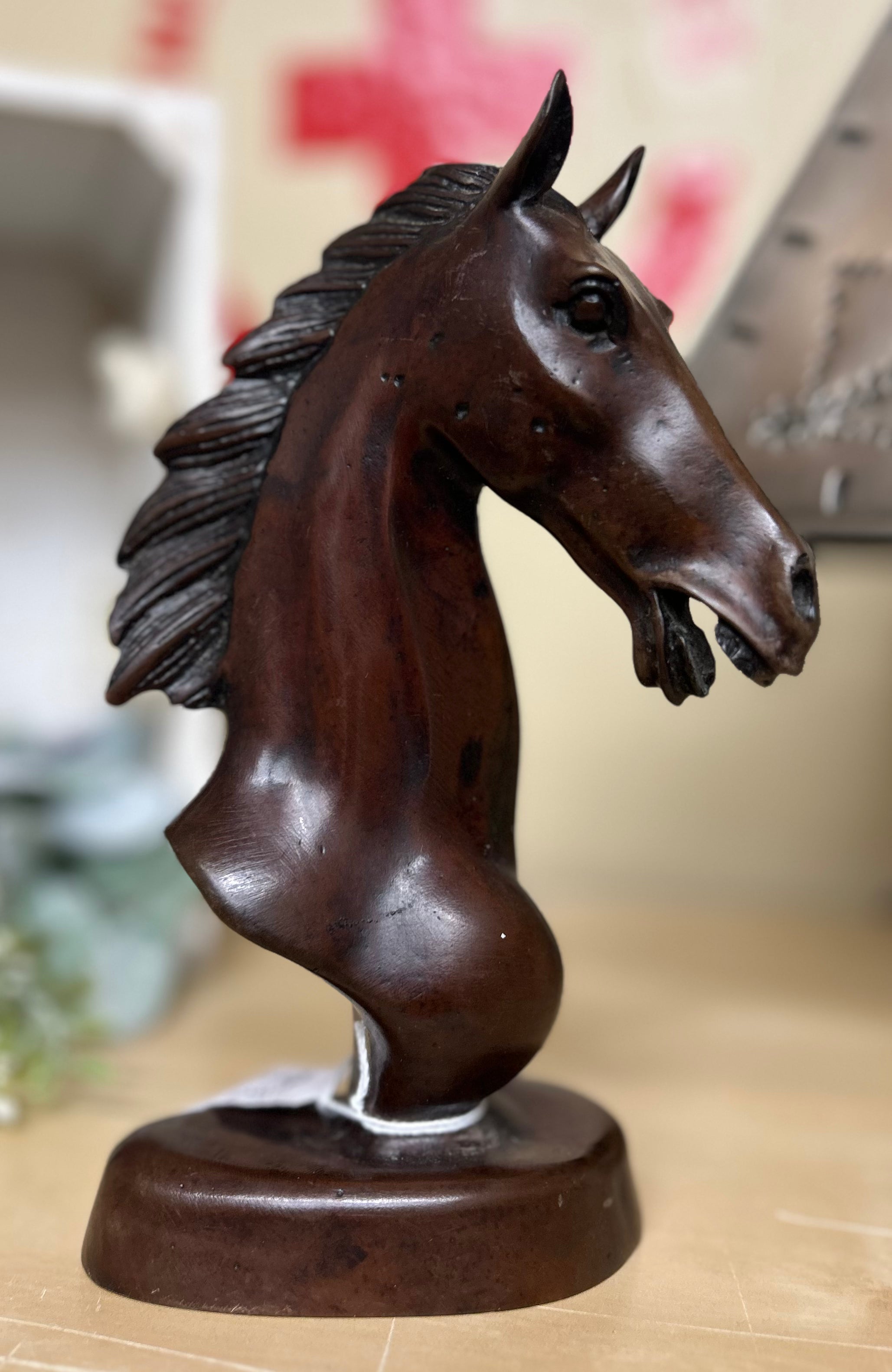 Horsehead Wood Figurine 7.5x3.5