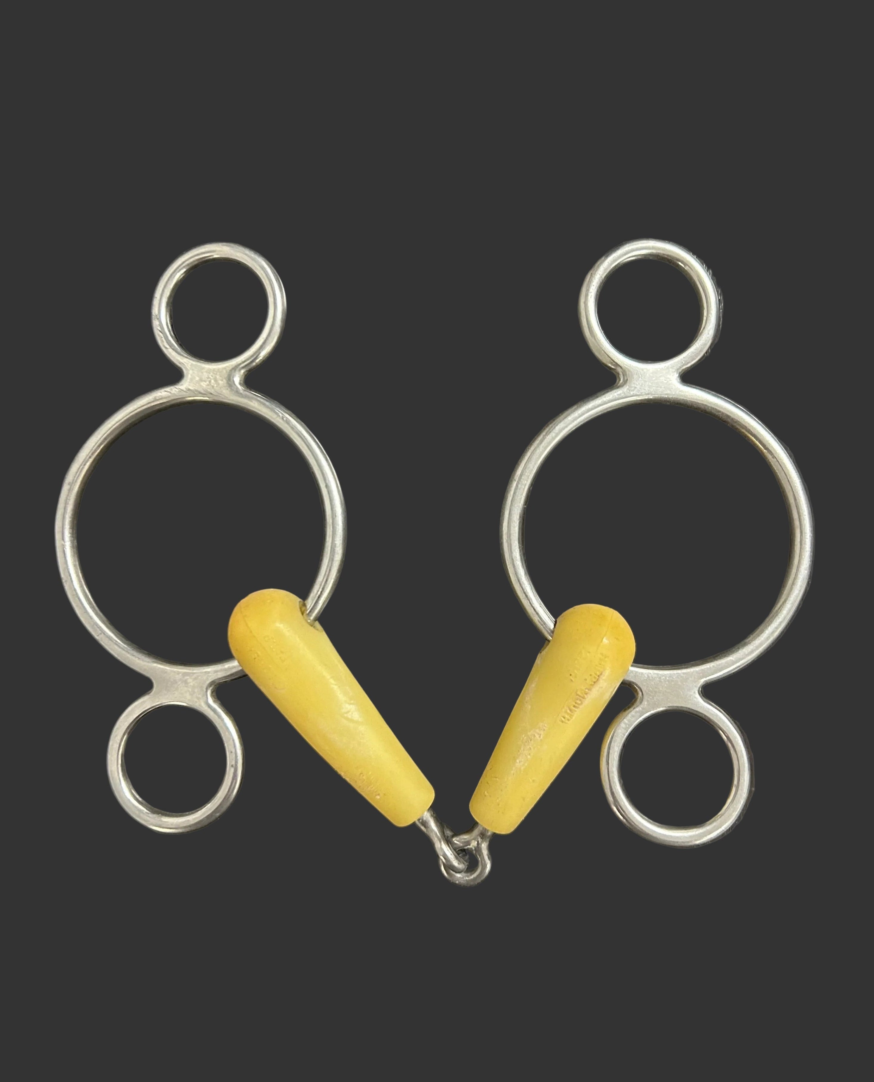 Happy Mouth Jointed 2 Ring Gag Bit