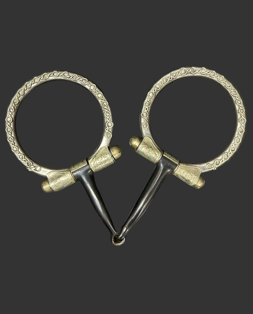 Western snaffle 5" Sweet iron with copper.