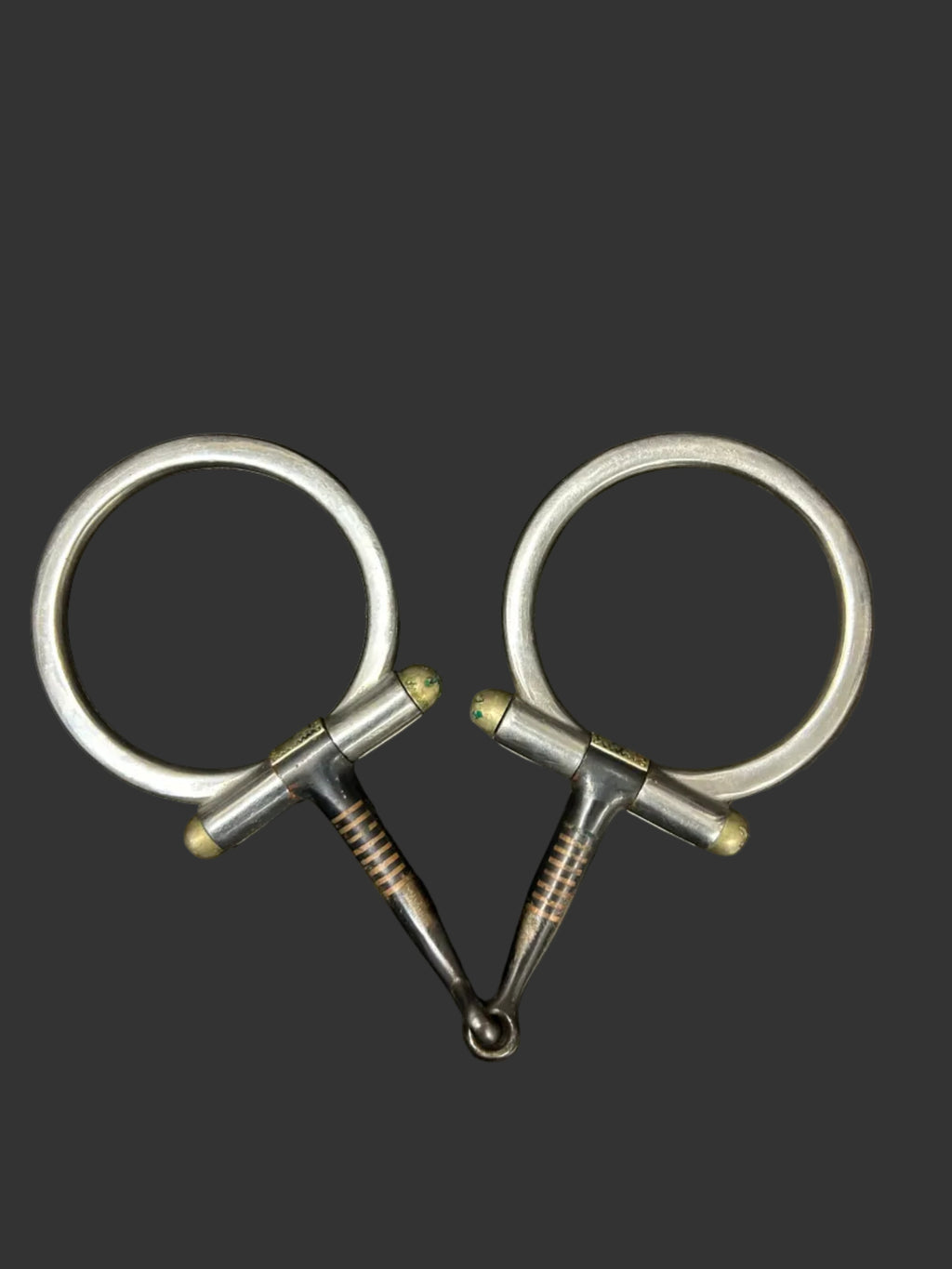 Western snaffle 5" Sweet iron with copper.