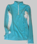 Tuff Rider Long Sleeve Equestrian Sun Shirt Turquoise M