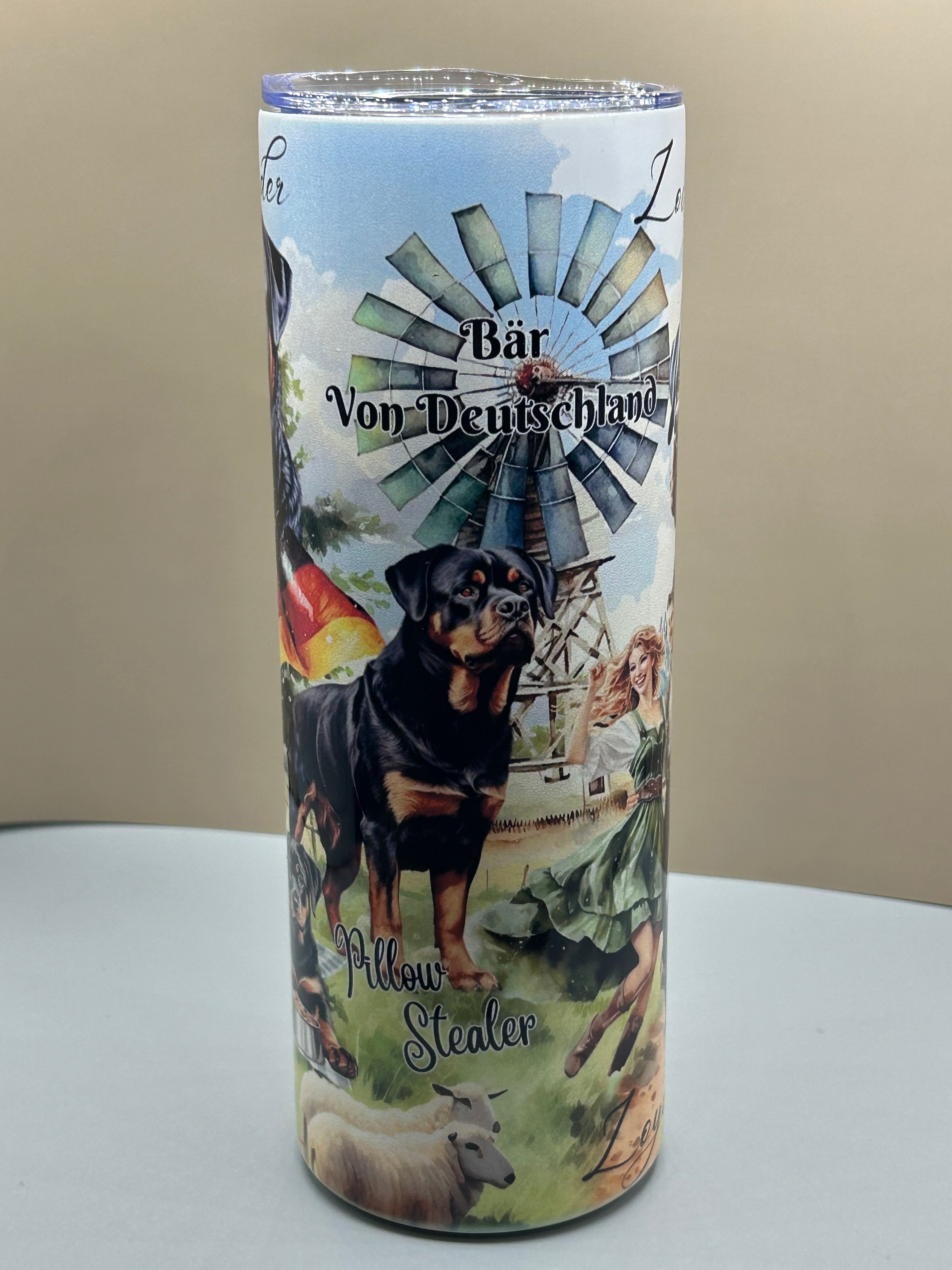 Rottweiler tumbler 20 oz hot/cold TCC original