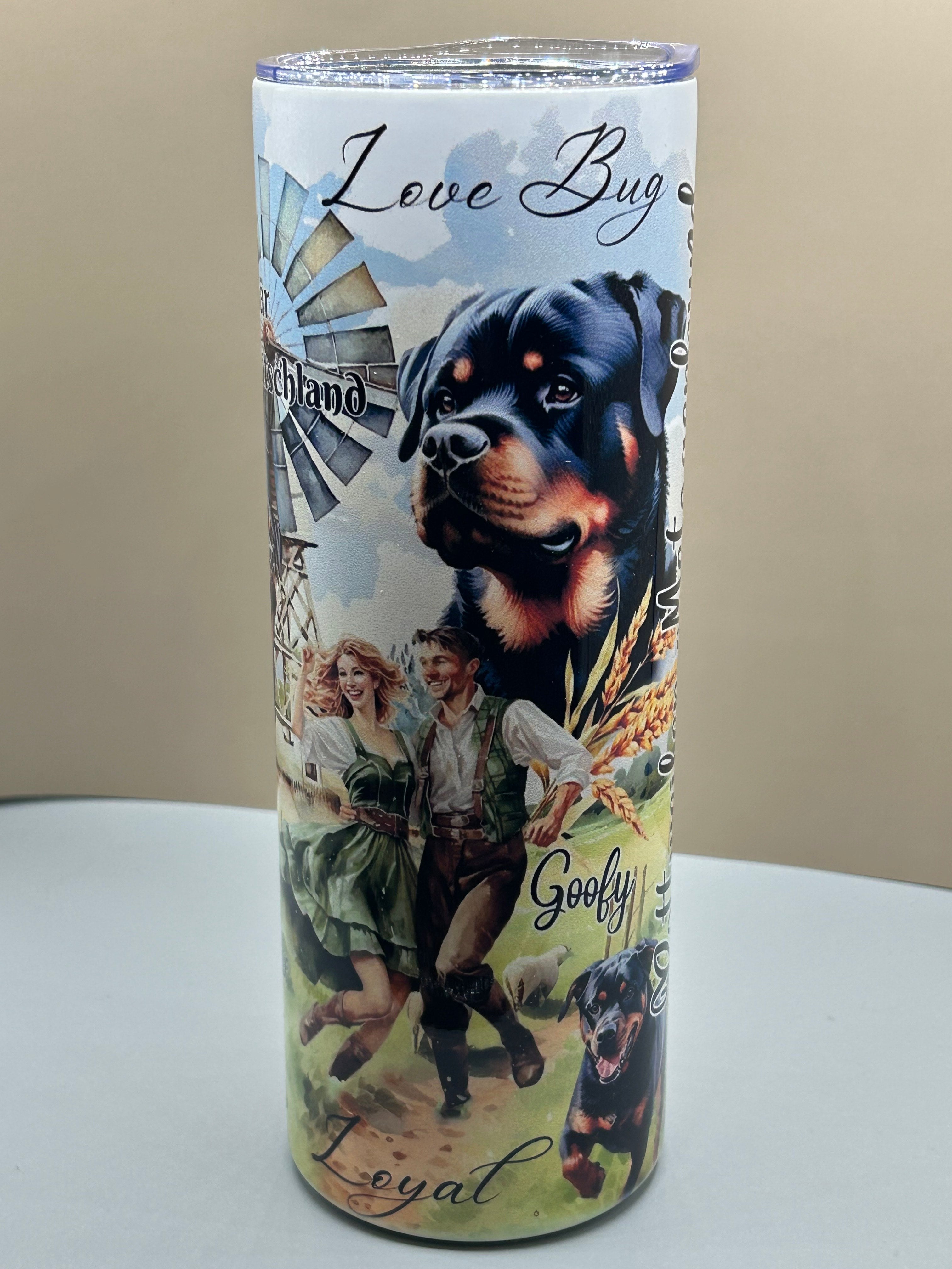 Rottweiler tumbler 20 oz hot/cold TCC original