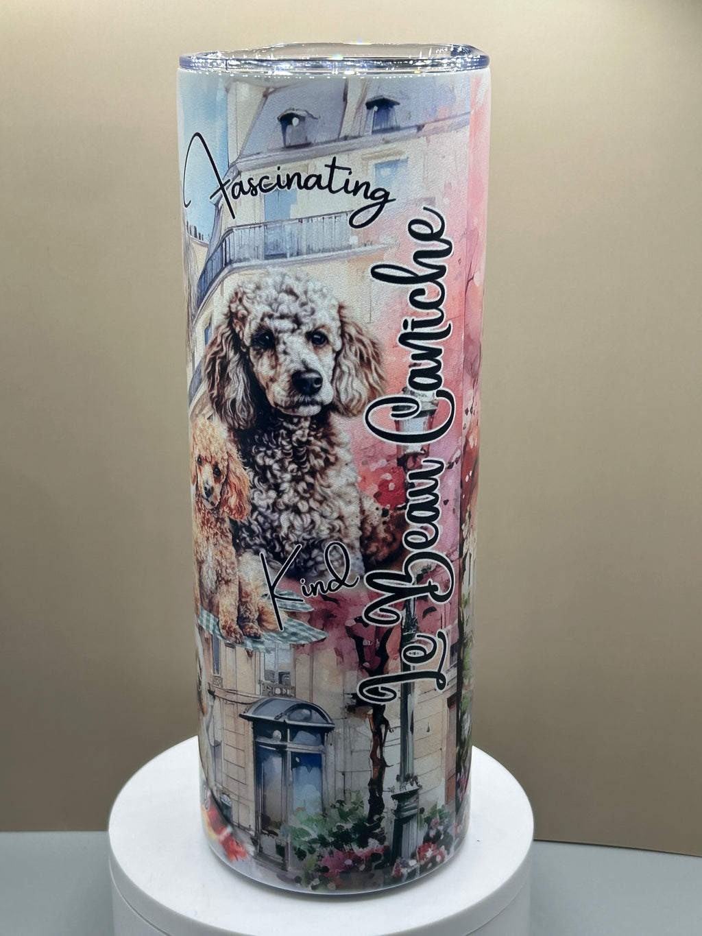 Poodle tumbler hot/cold 20 oz TCC original