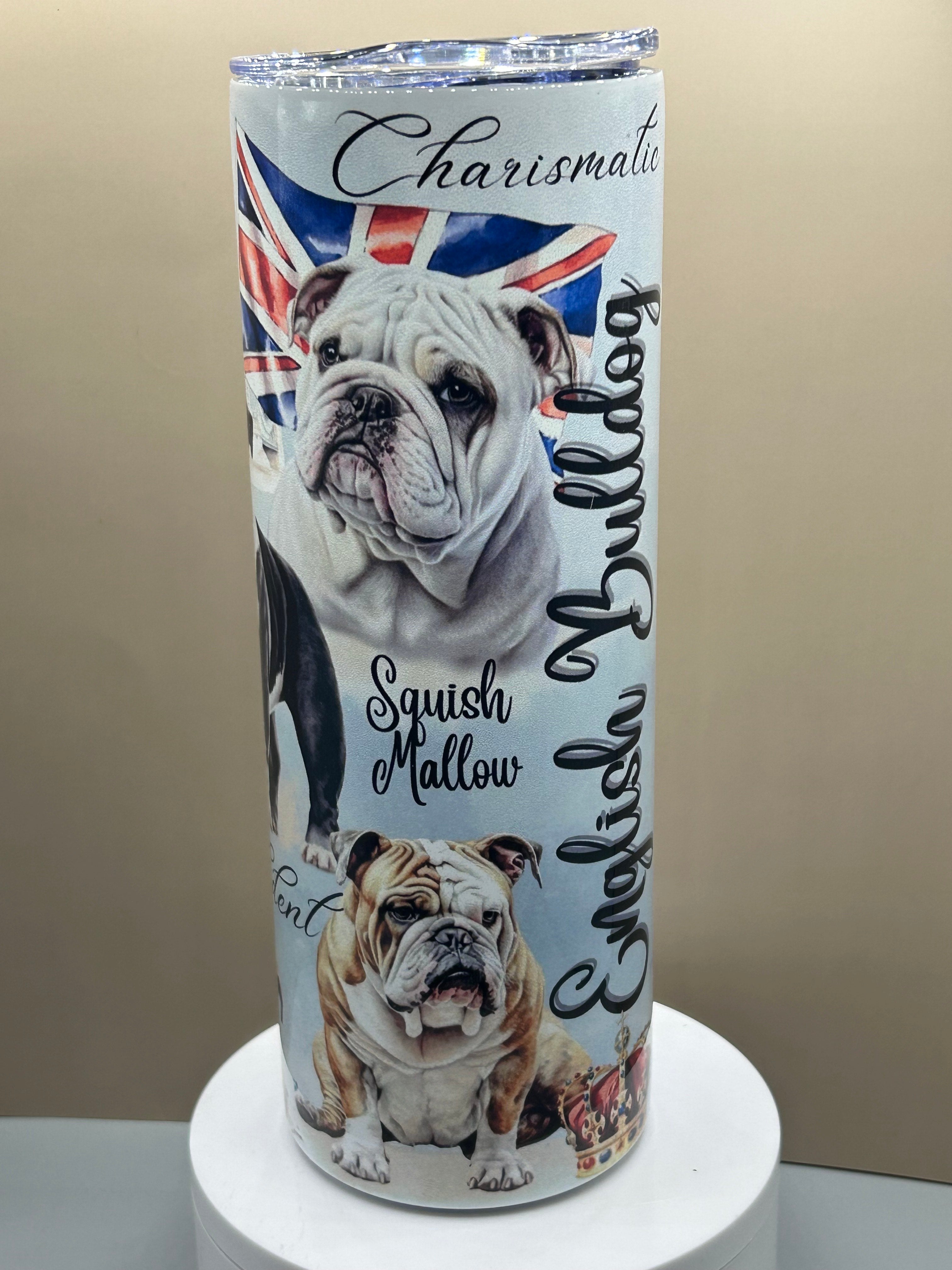 English Bulldog 20 oz tumbler hot/cold TCC original