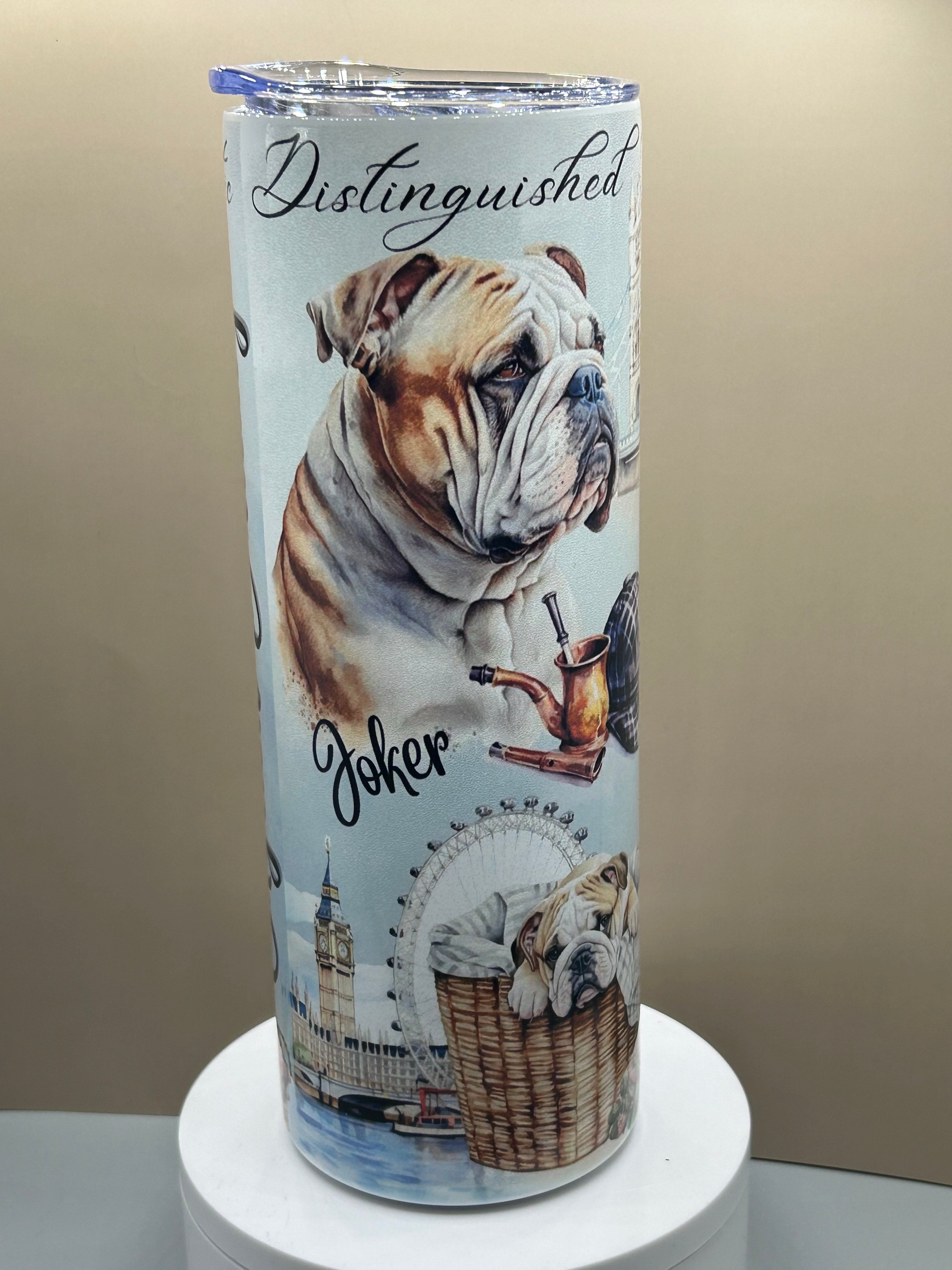English Bulldog 20 oz tumbler hot/cold TCC original