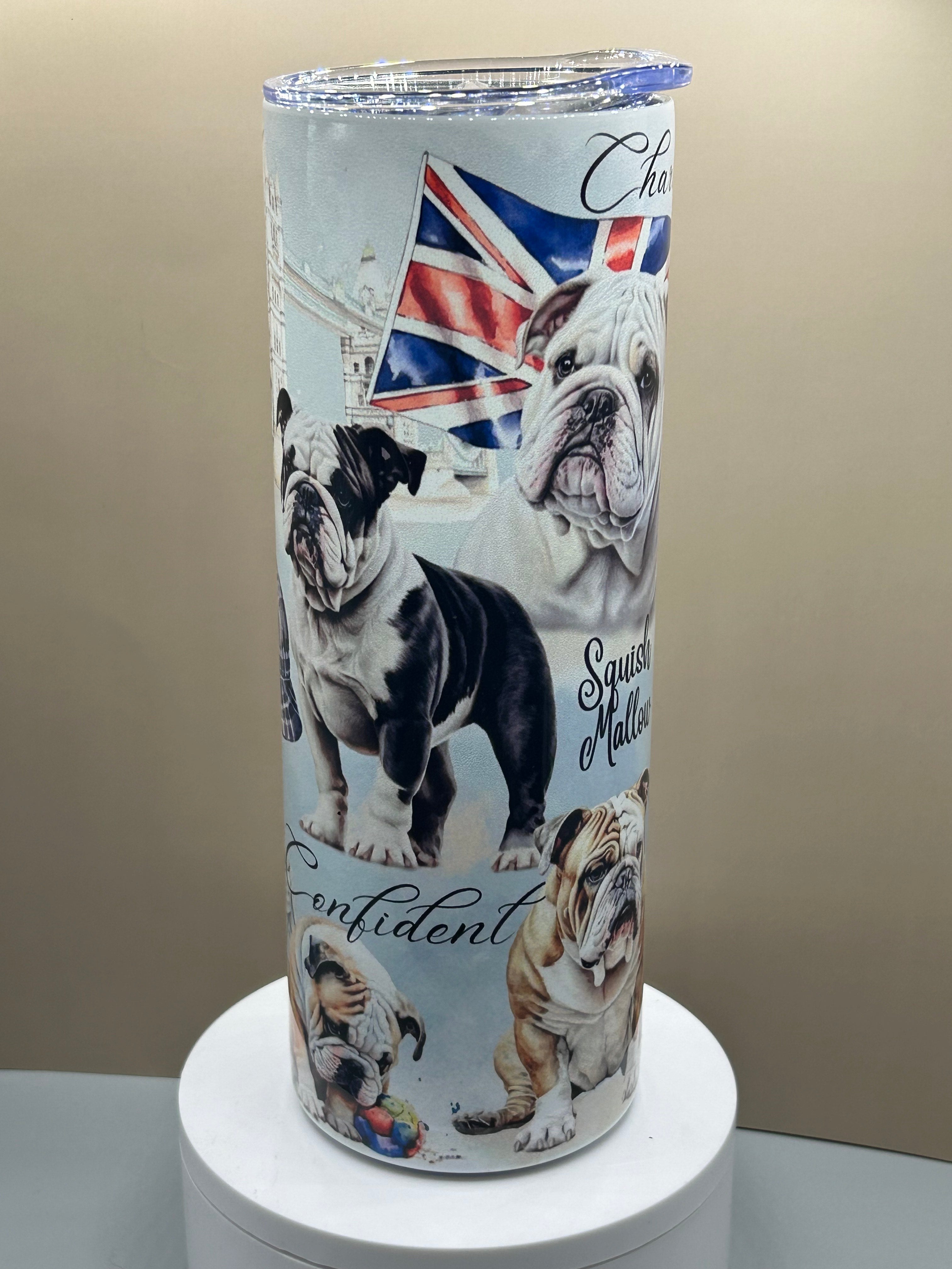 English Bulldog 20 oz tumbler hot/cold TCC original