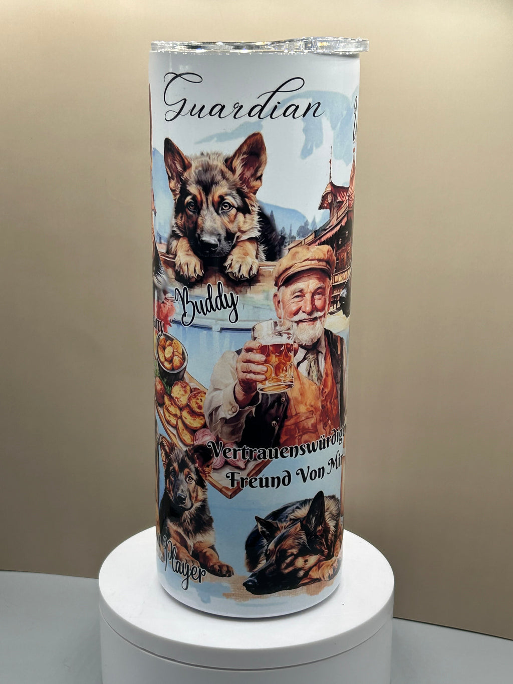 German Shepherd 20 oz tumbler hot/cold TCC original