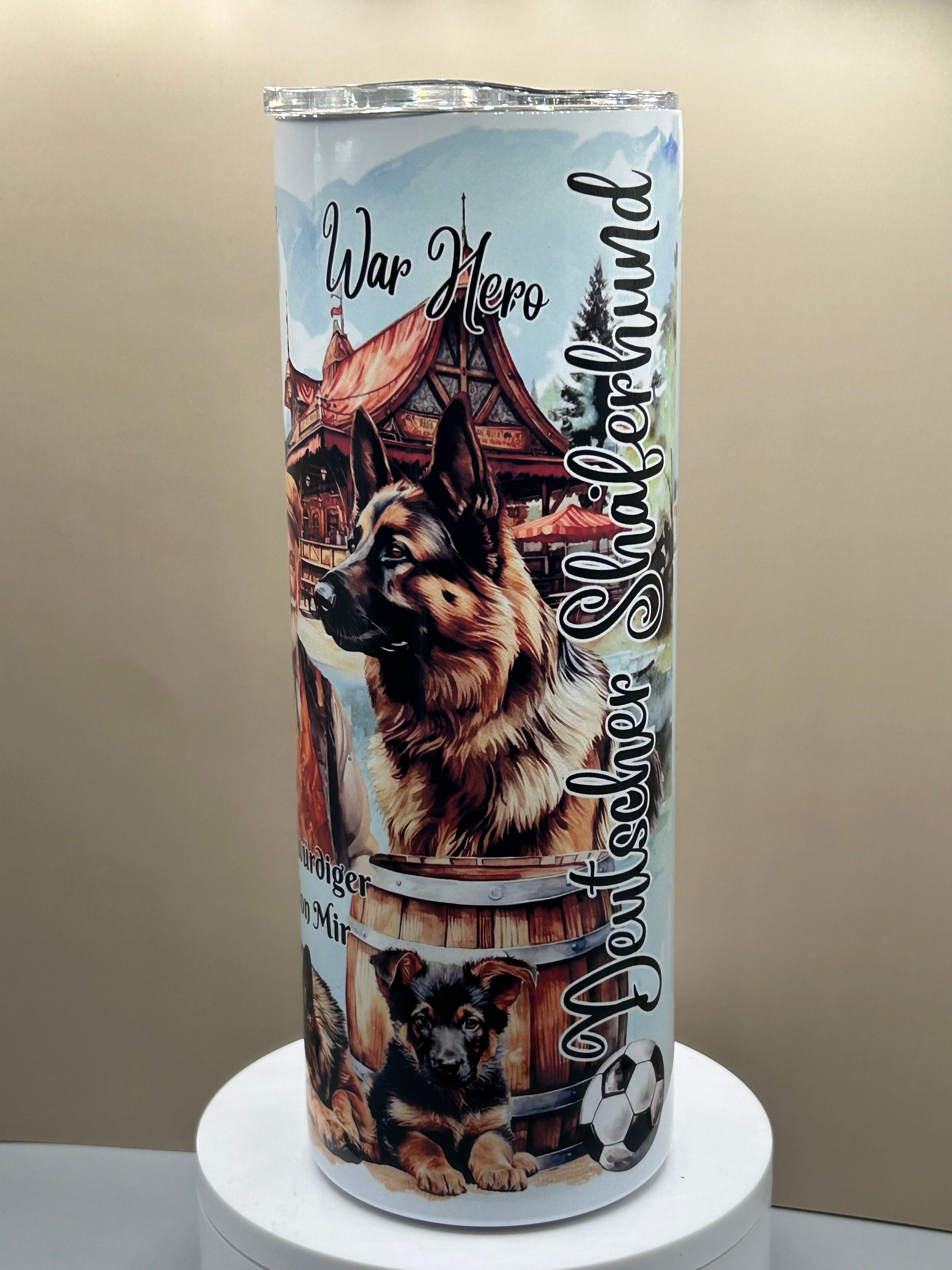 German Shepherd 20 oz tumbler hot/cold TCC original
