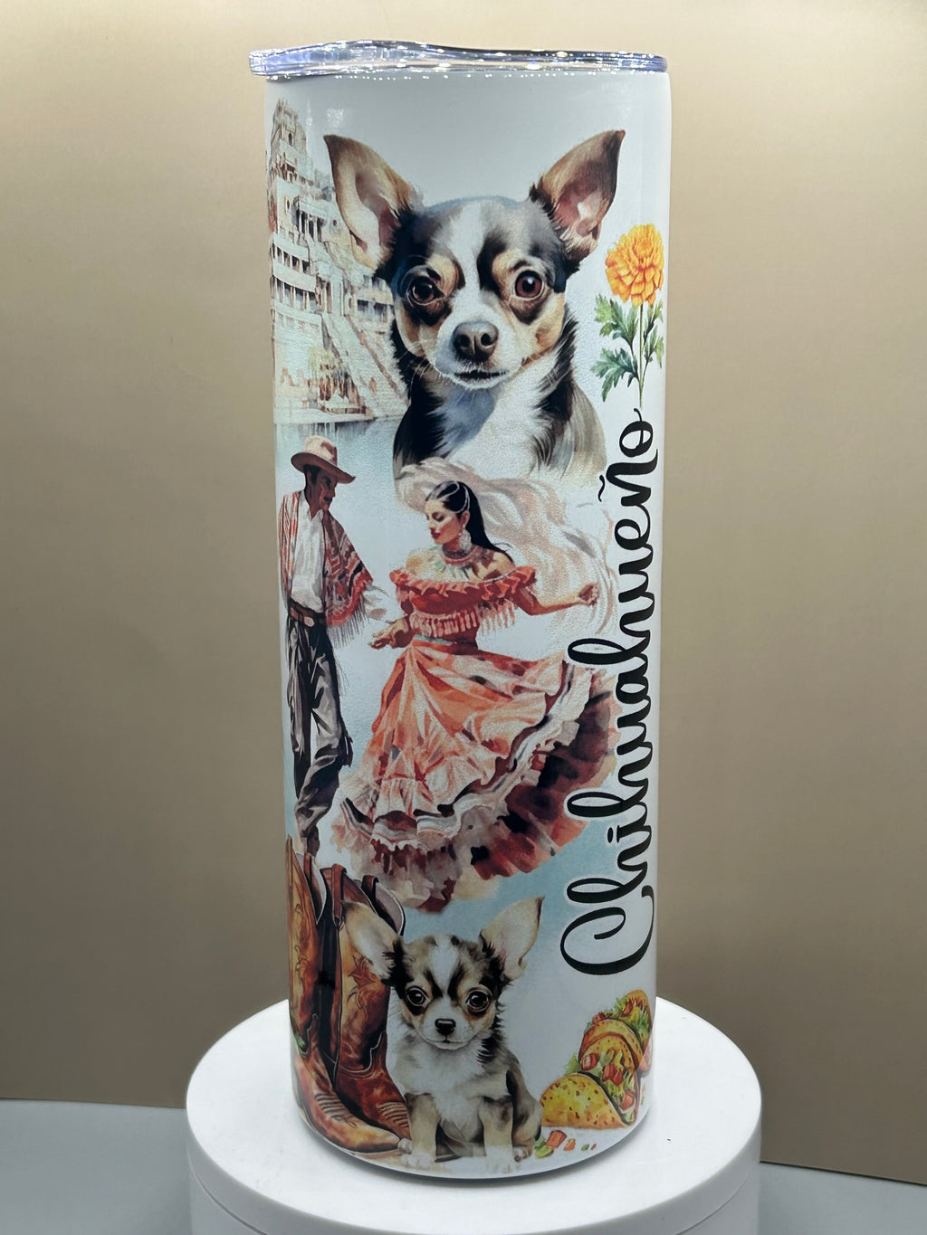 Chihuahua tumbler 20 oz hot/cold TCC original