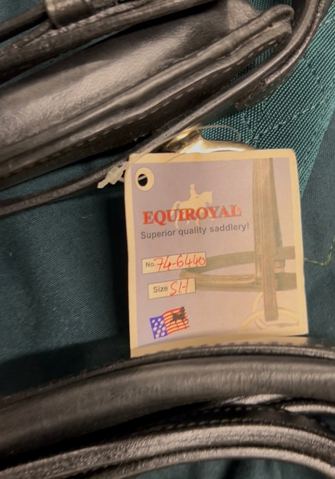 New Mini Horse Leather Driving Harness in Black