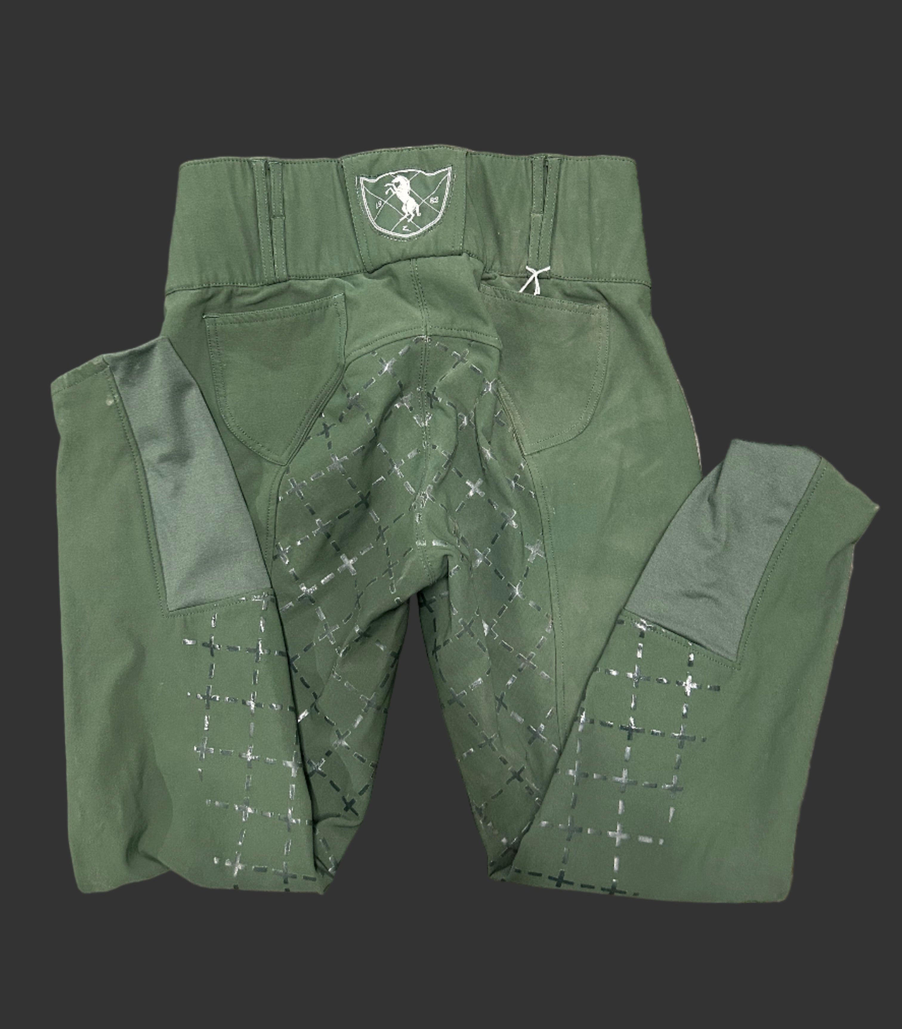 Horze High waist Green womens breeches 30 full seat used