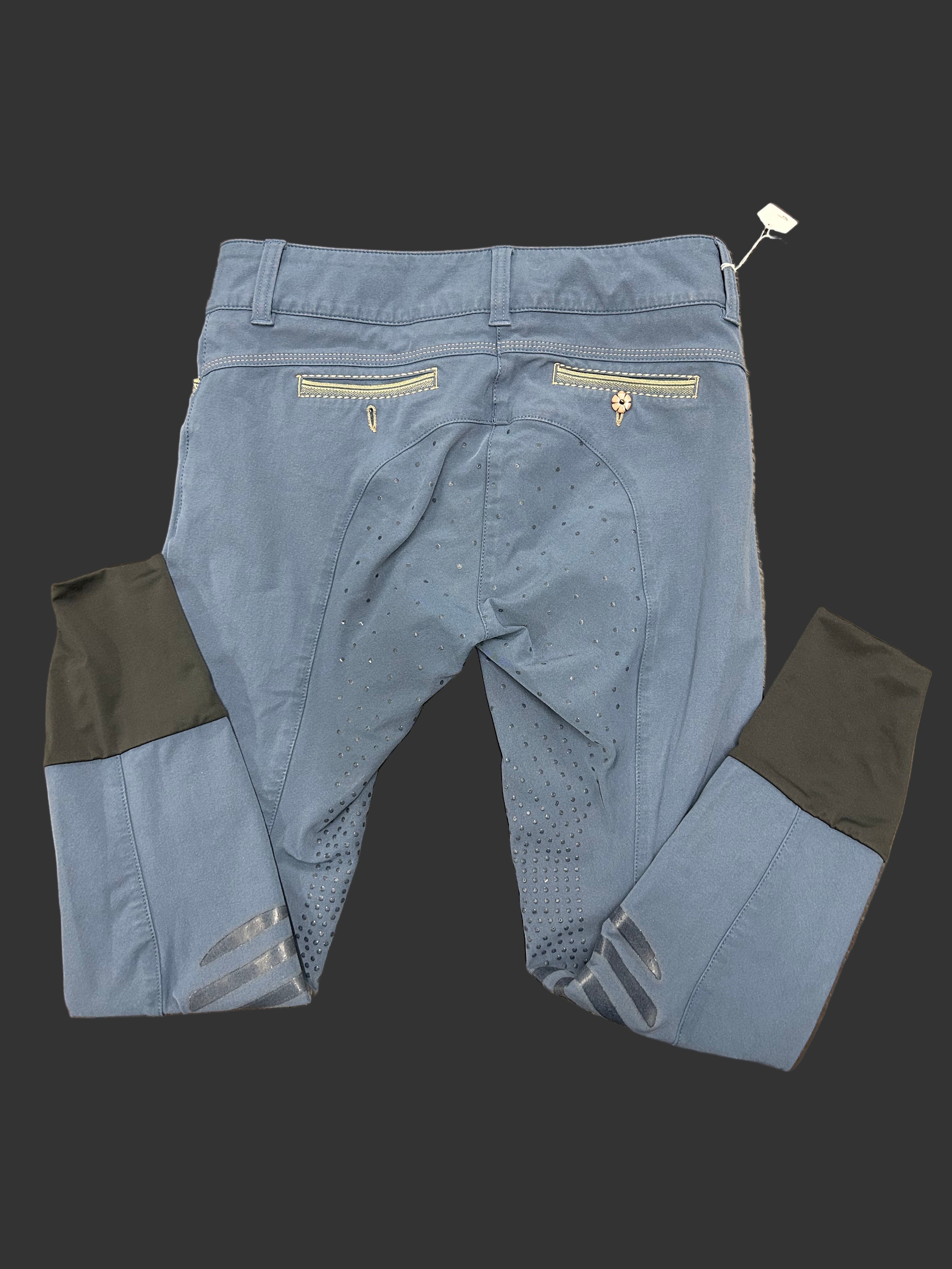 Animo Full Seat Breeches Used 30 R. Gry/Blue