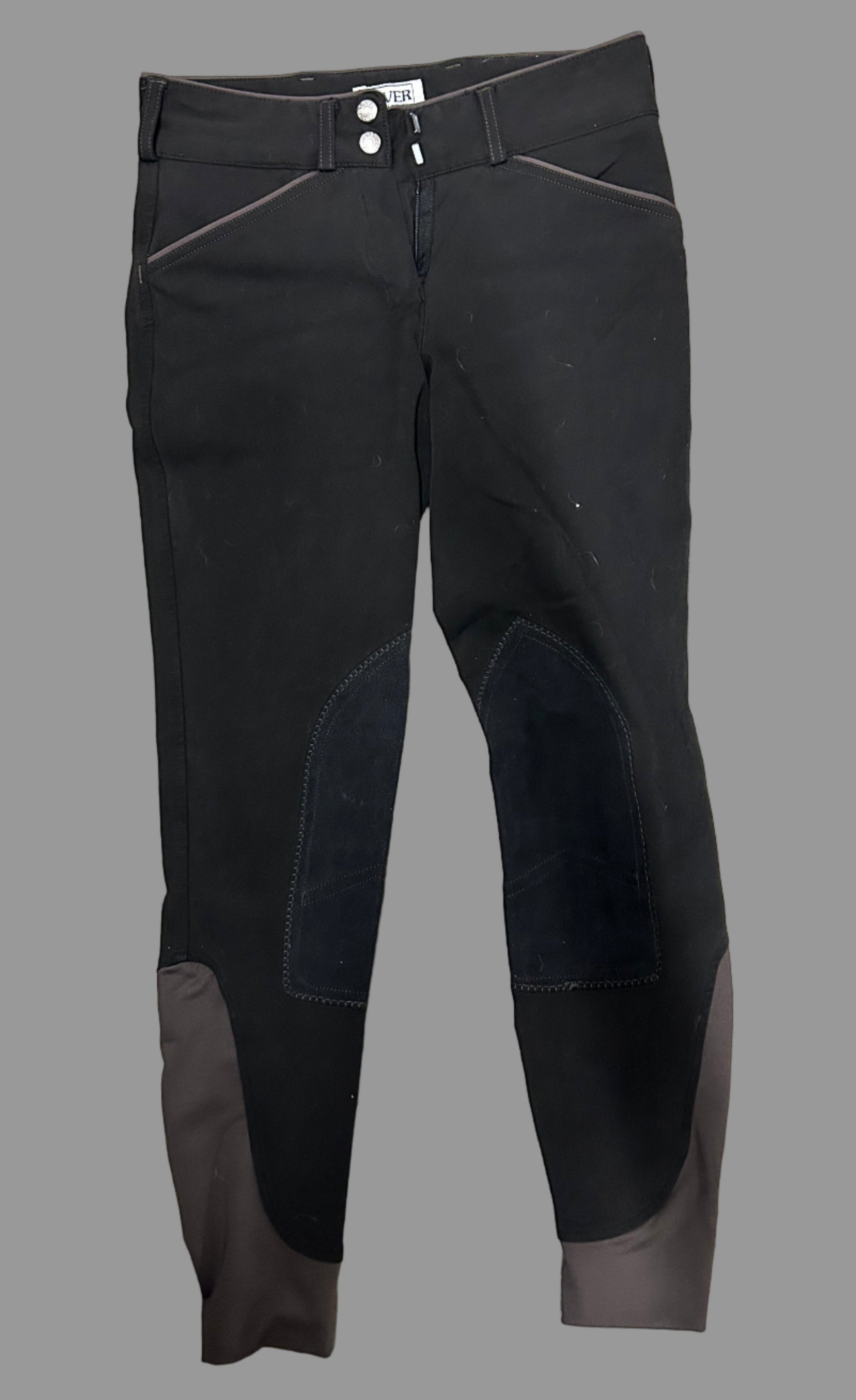 Dover Breeches in Black/Grey - Women's 24