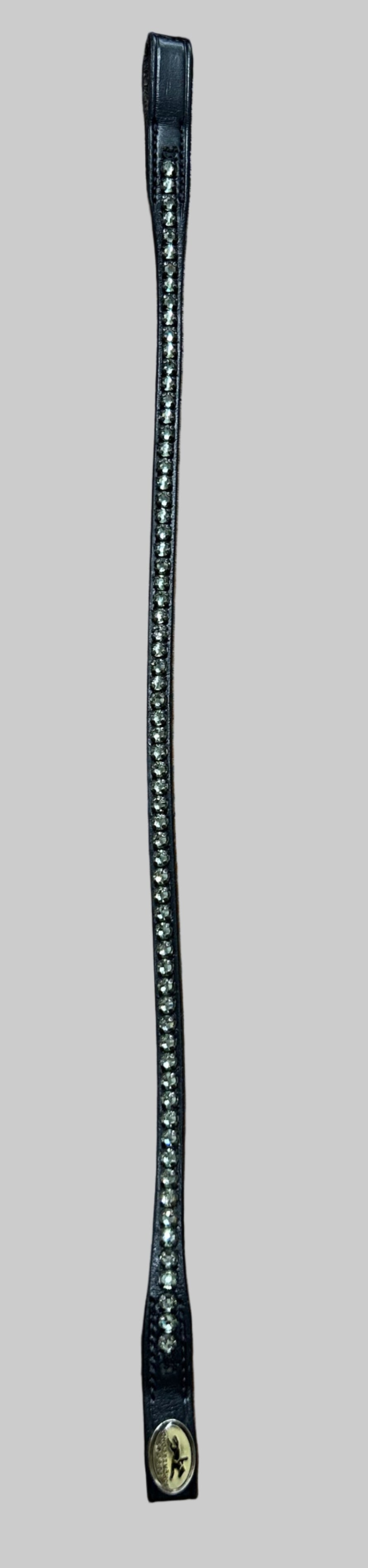 Schockemohle Browband in Black/Gray Crystals - 13.5"