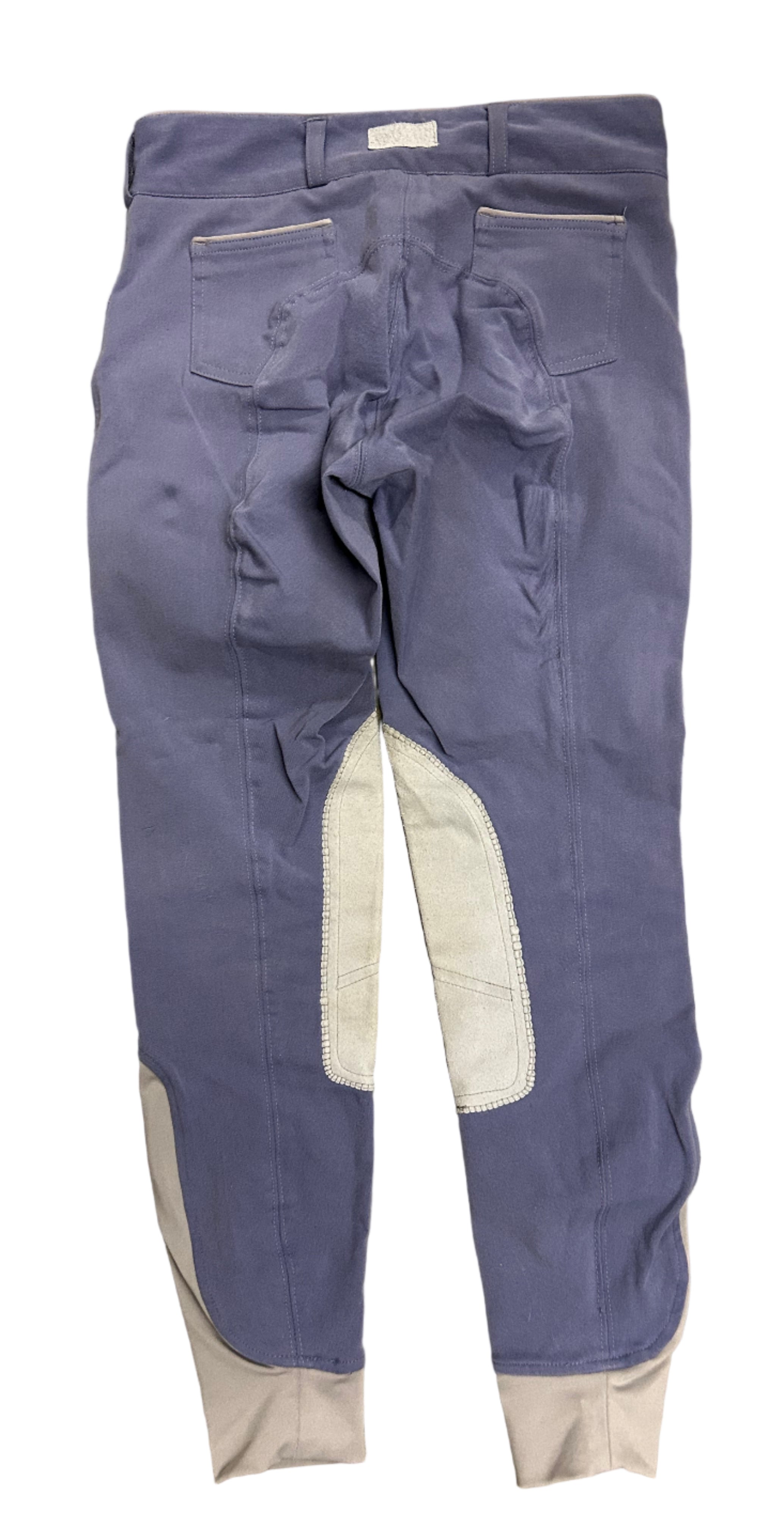Dover Breeches in Periwinkle/Lt Gray - Women's 24