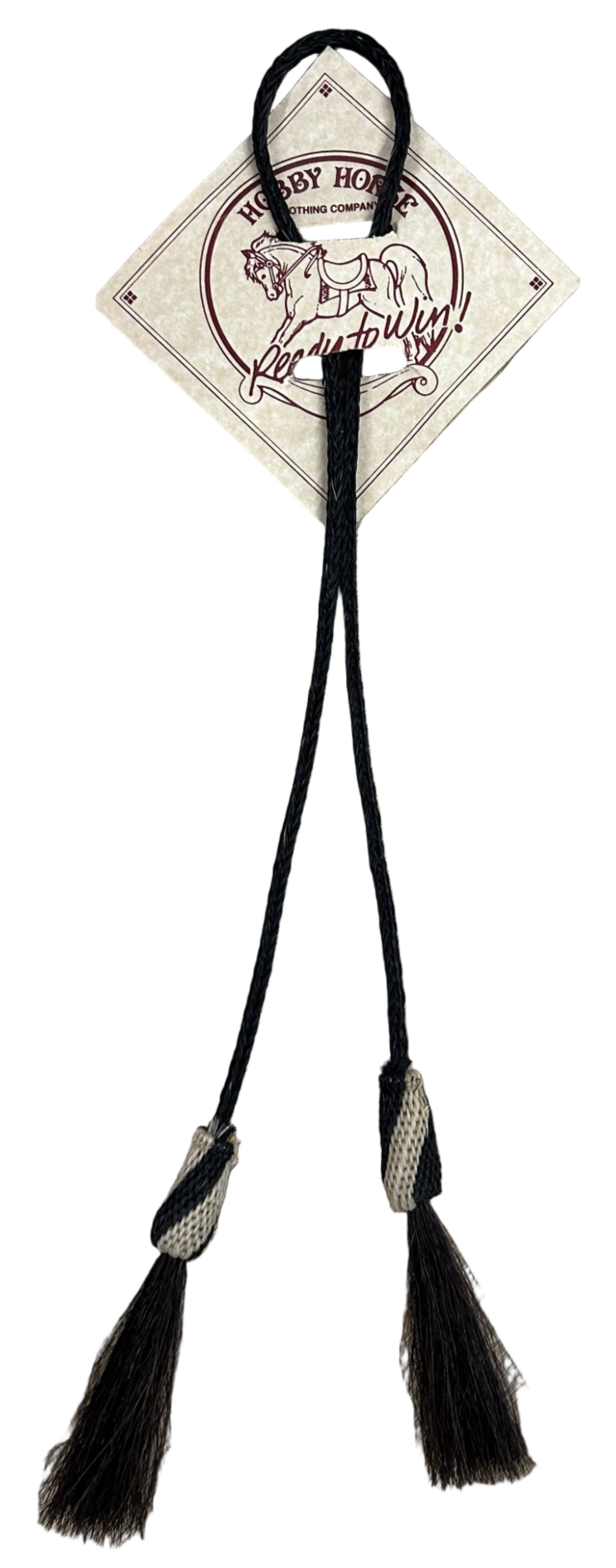 Hobby Horse Bolo Tie in Black