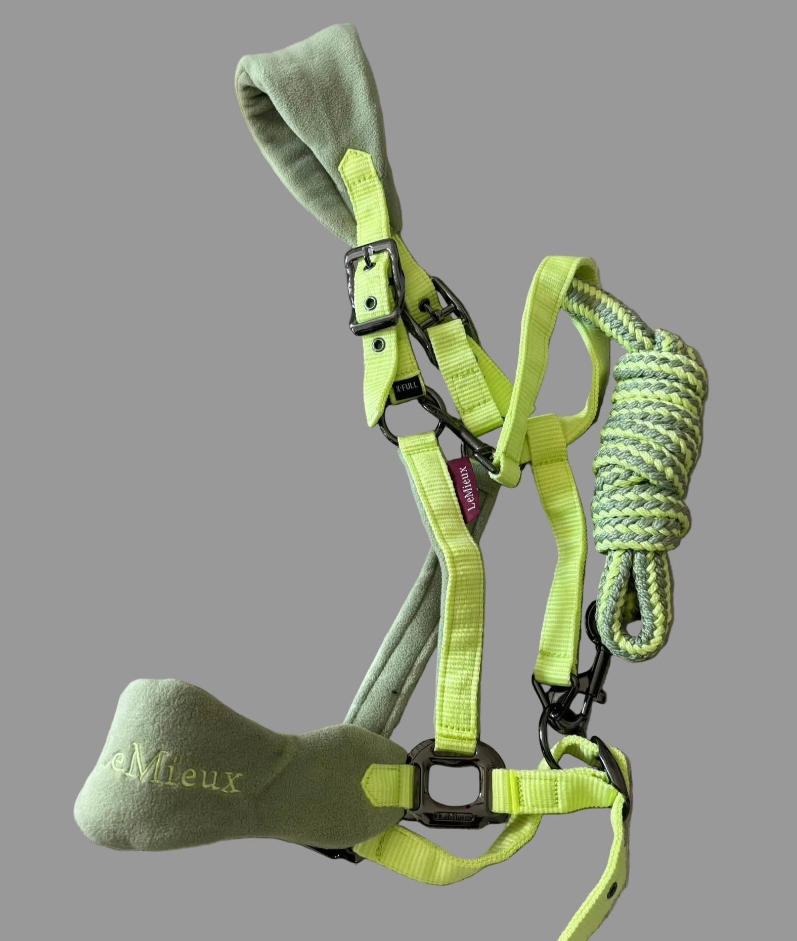 Le Mieux Light Green Halter Set XL Horse