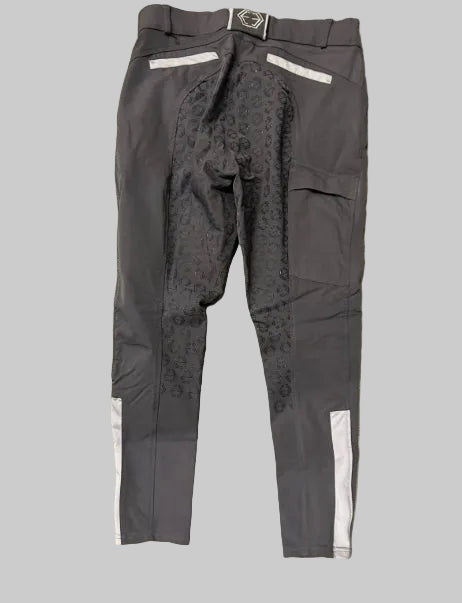 Ethos Equestrian Breeches Gray Full Seat 34