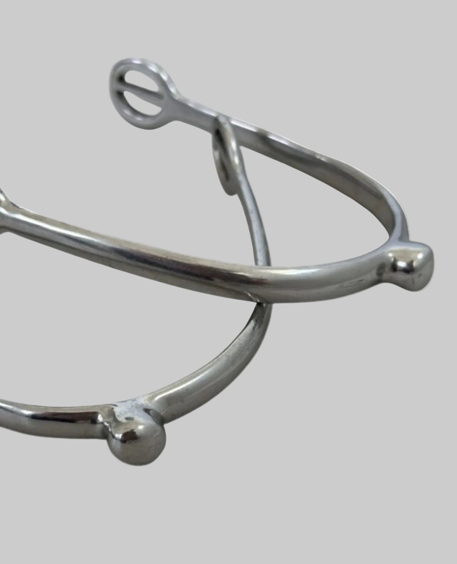 Womens Steel Spurs Rounded 1/4 Knob