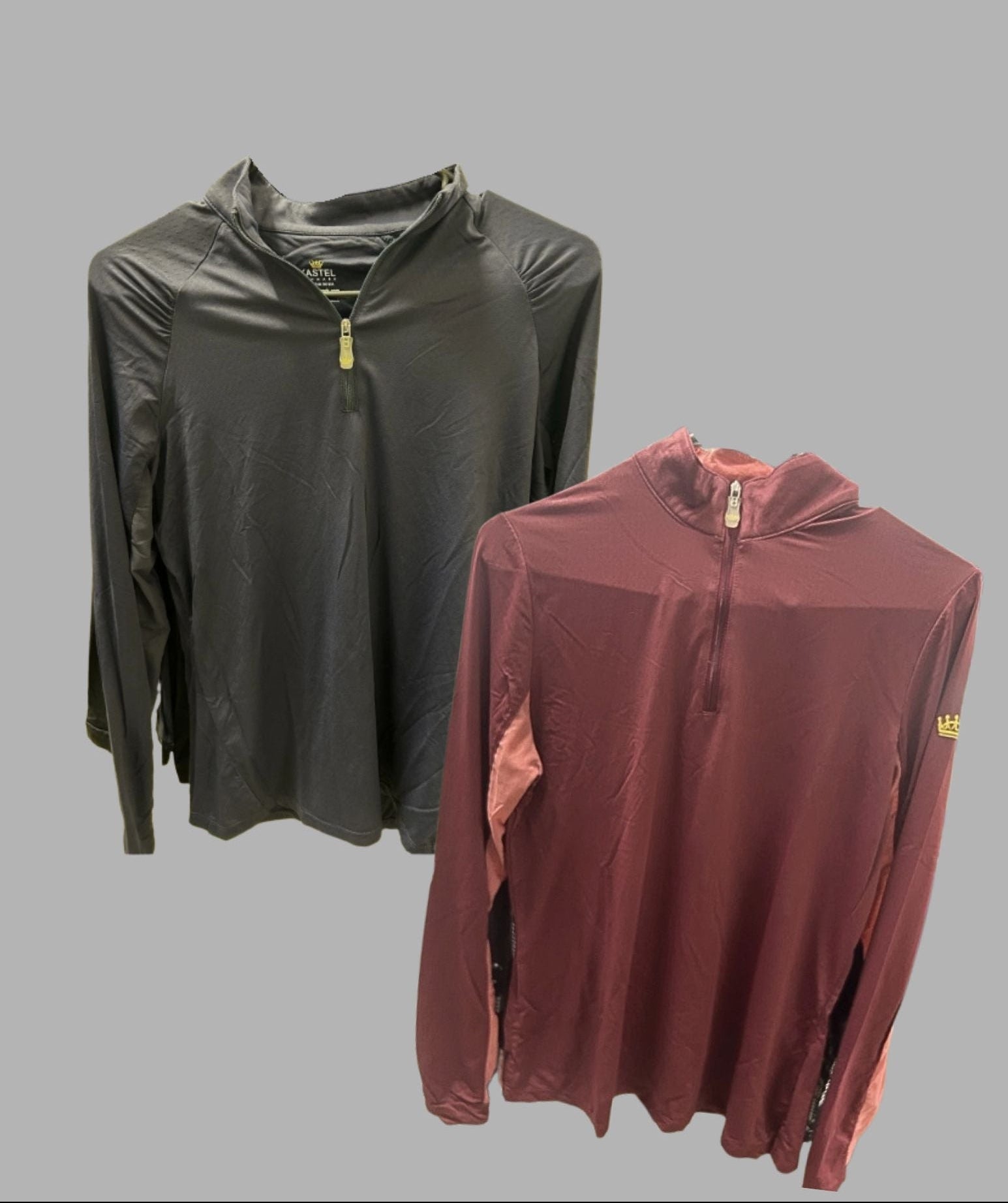 Kastel Equestrian Long Sleeve Sun Shirts Lot Of 2 L