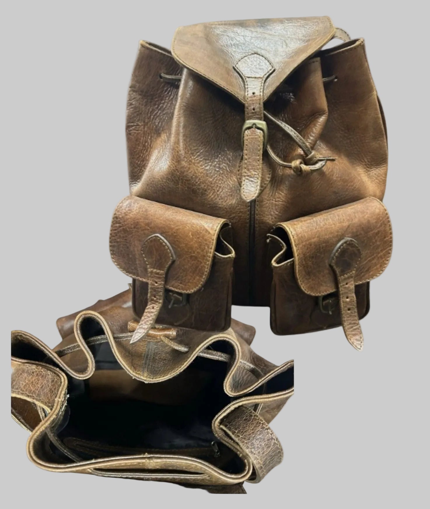 Leather Back Pack/Purse From Marocco