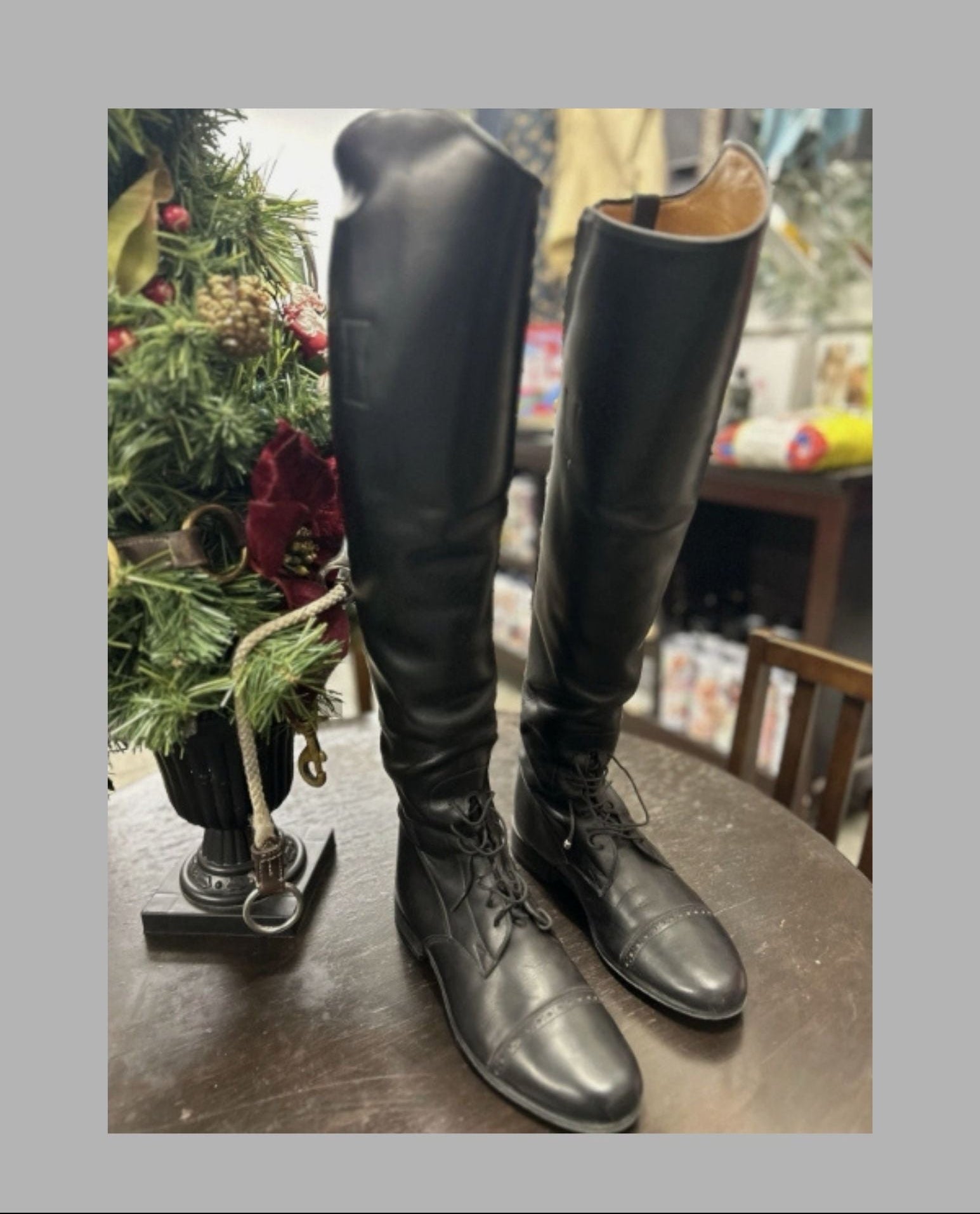 Vogel Custom Equestrian Womens Leather Field Boots 9 xxslim calf